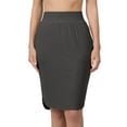 thumbnail image 2 of Niobe Clothing Womens High Waist Tulip Knee Length Skirt, 2 of 4