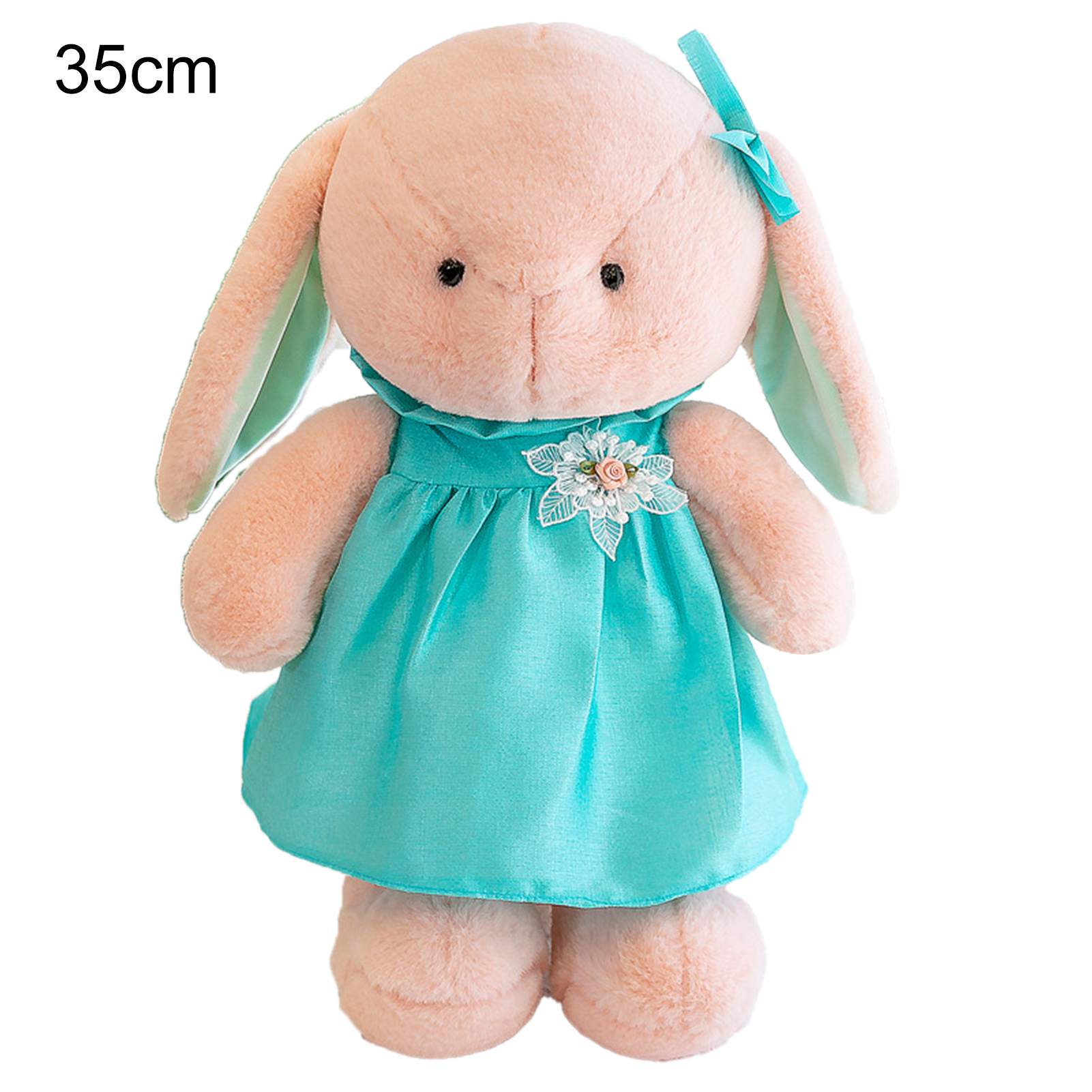 LIWEN Rabbit Doll Comfortable High Elasticity with Dress Stuffed Long Ear Rabbit Sleeping Cute