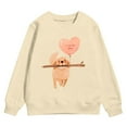 thumbnail image 4 of Valentines Day Baby Girl Outfit Crew Neck Sweatshirt Love Heart Print Long Sleeve Pullover Boys Pullover for Kids 18-24 Months, 4 of 4