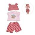 thumbnail image 3 of AlevRam 12 Inch Doll Clothes Set – Baby Doll Clothes Outfits with Hat, Soft Jumpsuit Sleeping Wear for 12 Inch Baby Doll (1 Set, Doll Not Included), 3 of 3