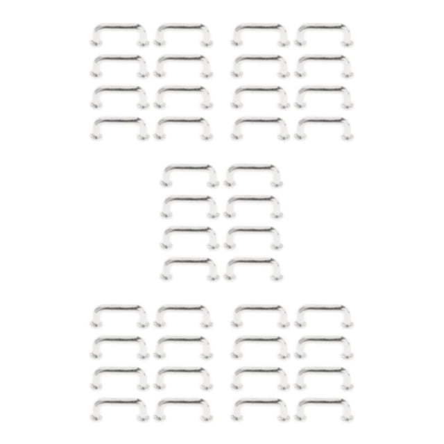 maskred Tirettes en Forme d'Arc pour Porte de Placard 4 Pcs Modernes et Fonctionnelles Argent Petit 8 Pcs 5Set