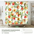 thumbnail image 6 of Colorful Peach Shower Curtain Fall Shower Curtains for Bathroom, Waterproof Thickened Fabric Shower Curtain Cute Fruit Shower Curtain Orange Bathroom Decor 72x72, 6 of 6