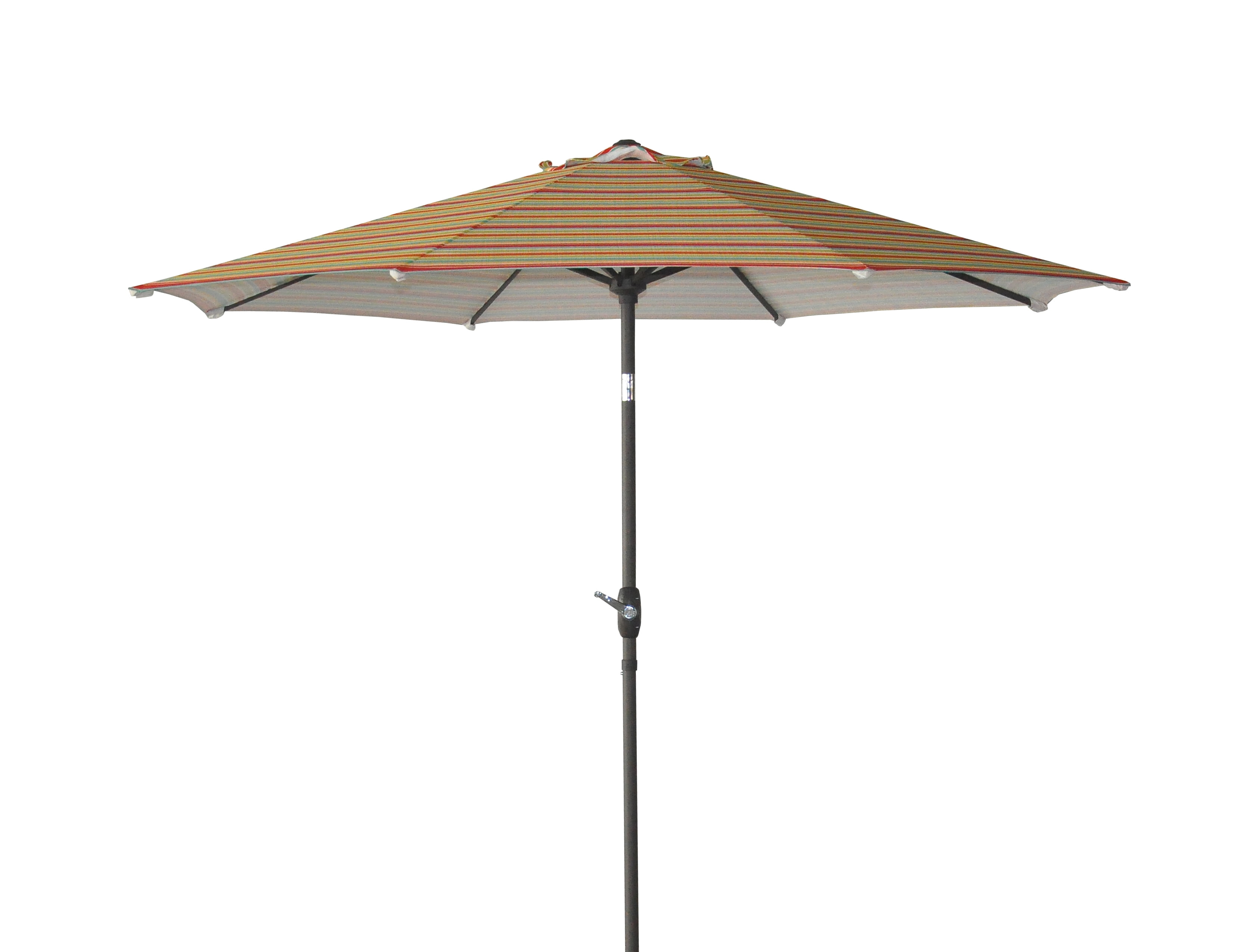 Mainstays 9' Outdoor Tilt Market Patio Umbrella Multicolor Stripe