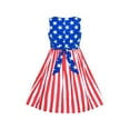 thumbnail image 5 of Girls Dress National Day July 4th Star Flag Celebration 7-8 Years, 5 of 8
