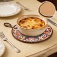 thumbnail image 1 of Vintage insulation pad heat-resistants sand pot antis scalding pad enamel pot pad ceramic dining table plates pad, 1 of 6
