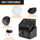 thumbnail image 4 of Caja de Sugerencias Smohtmeny con Ranura y Cerradura, Metal (Negro), 4 of 7