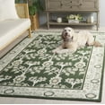 thumbnail image 3 of SAFAVIEH Earthly Treasures Siomha Oriental Area Rug, Green/Ivory, 4' x 6', 3 of 11