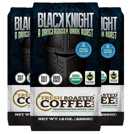 Black Knight Decaf Organic Fair Trade Coffee 12 Oz Whole Bean Bags Water Fresh Roasted Llc Pack Of 3 Black Knight Decaf Organic Fair Trade Coffee 12 Oz Whole Bean Bags Water Fresh Roasted Llc Pack Of 3