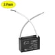 thumbnail image 1 of Uxcell 47x18x34mm 4uF 450V CA 2 Cable CBB61 Capacitor de arranque para ventilador de techo 2 Paquete, 1 of 5
