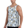 thumbnail image 2 of Gaeub Balloon Vintage Men's Athletic Tank Top, Workout Sleeveless Shirts, Running Tank Tops for Gym, Running, Training - 3X-Large, 2 of 9