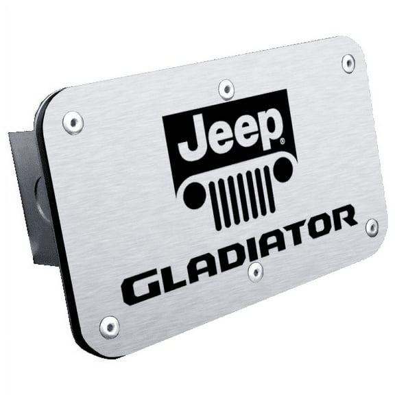 Au-TOMOTIVE GOLD Class III Trailer Stainless Steel Hitch Plug for Jeep Gladiator (Brushed Chrome)