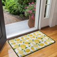 thumbnail image 2 of Yellow Lemon Fruit Slices White Pattern Door Rugs,Washable Non Slip Door Mats Indoor,Decorative Door Mats,Entry Mat Indoor for Entrance,Bedroom,Kitchen,Bathroom,30"x17", 2 of 6