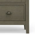 thumbnail image 3 of Simpli Home Redmond 39 inch Wide Solid Wood Transitional Medium Storage Cabinet in Farmhouse Grey, 3 of 13