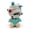 Bandage Sal, variant on Brown Hair Girl Stuffed Plush Doll, Big Green Eyes Purple Casual Top Cartoon Character Plush Toy, Soft Gift for Kids & Collectors