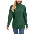 thumbnail image 4 of Qertyioot Chandails Tricotés pour Femmes, Haut Tricoté Ample à Manches Longues et Col Rond pour Femmes, 4 of 5