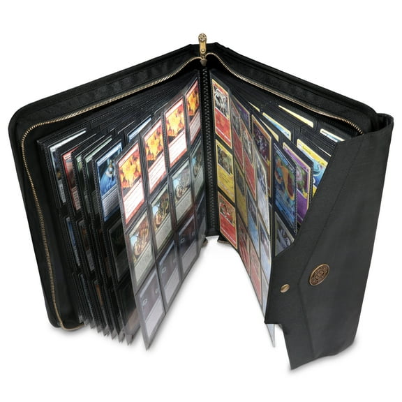 ENHANCE Trading Card Album, 12 Pocket Binder fits 624 Pokemon, MTG, Sports Cards