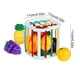thumbnail image 3 of Juguete clasificador de formas de arcoíris para bebés | Actividad de motricidad fina con cuerdas elásticas de colores | Juego de aprendizaje sensorial | Incluye 6 juguetes de frutas | Juguete, 3 of 5