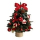 thumbnail image 3 of Mini árbol de Navidad artificial de mesa con luces para jardín, granja y bar. blanco rojo, 3 of 9