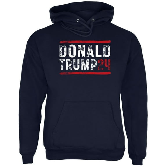 Election 2024 Trump 24 Stencil Art Mens Pullover Hoodie