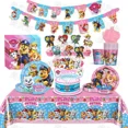 thumbnail image 4 of Paw Patrol Birthday Party Decoration Chase Skye Figure Dinner Plate Banners Cake Topper Numer Balloon Set Anime Themed Tableware, 4 of 5