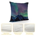 thumbnail image 4 of YINGXI Throw Pillow Cushion Cover, Southern Iceland View with The Sky by The Rocky Hills and Wild Night Scenery, Decorative Square Accent Pillow Case,Blue Lime 18x18in, 4 of 5