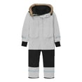 thumbnail image 7 of Xyant Girls Boys Snow Suits Kids One Piece Snowsuits Waterproof Windproof Snowboarding Jumpsuits Winter Overalls Toddler Kids Ski Suits (Light Gray,4-5 Years), 7 of 7