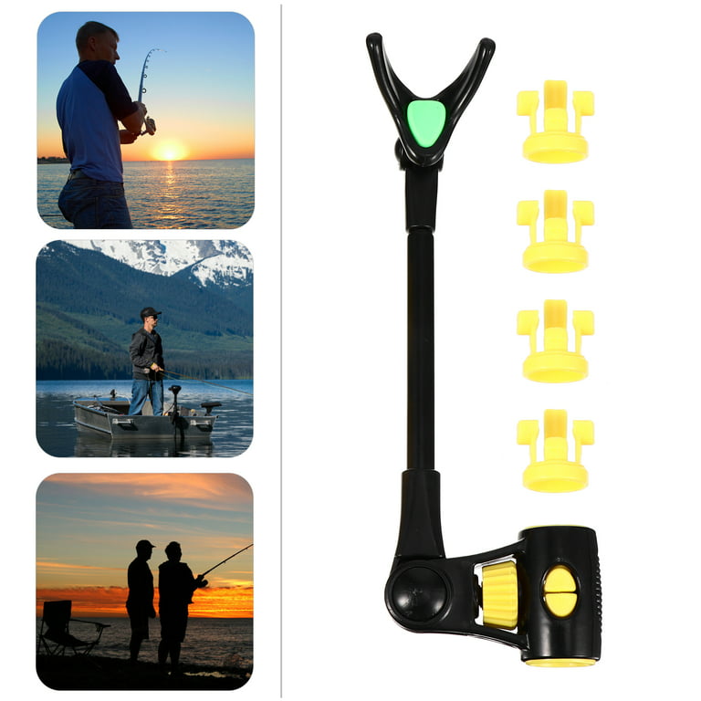 1pc Metal Rod Stand Rod Holder Flexible Fishing Rod Holder Accessories, Men's, Size: 24X7CM, Other