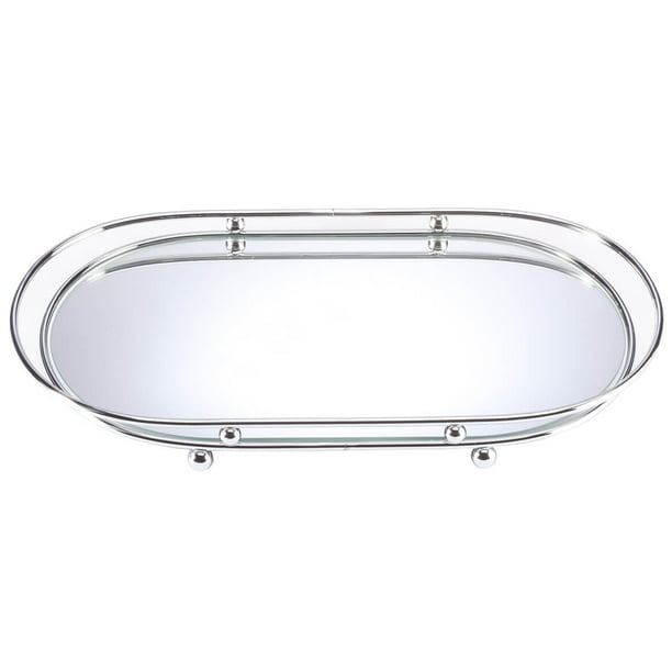 Mirror Glass Vanity Tray 15 Long X 8 5 Wide X 1 5 High Walmart Com Walmart Com