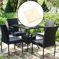 thumbnail image 3 of Asiento Cojín Silla Tumbona Muebles De Jardín Corbata Al Aire Libre En La Parte Posterior Beige Sunnimix cojín del asiento, 3 of 8
