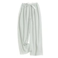 thumbnail image 2 of Roncen Women's Checkered Wide Leg Pants - Casual Elastic Waist Trousers with Cloud Cotton Fabric for Comfort, 2 of 3
