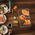 thumbnail image 6 of Worgeous Metal Bread Cooling and BBQ Grilling Rack with Oil Drip Tray, Baking and Grilling Rack, 29x21cm, 6 of 8
