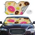 thumbnail image 2 of Fotbe Donuts Car Windshield Sunshade | Sun Visor Protector Front Window Shade, Keeps Out UV Rays, Keeps Your Vehicle Cool-Medium, 2 of 7