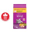 thumbnail image 1 of WHISKAS Adult Dry Cat Food, Indoor With Real Chicken 3kg, 1 of 9