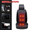 thumbnail image 4 of Heated Seat Cushion, 12V/24V Universal Car Heated Seat Cushion, Soft Warm Seat Covers for Full Back and Seat, Suitable for Car Truck in Winter, 4 of 7