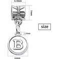 thumbnail image 3 of Aylifu 26pcs Letter Charms Alphabet A - Z Letter Charm Pendants with Bail Beads for Necklace Bracelets Jewelry Making,Silver, 3 of 7