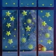 thumbnail image 6 of Seyotauo Christmas Glowing Snowflake Wall Decals Christmas Party Supplies Decoration Glow in The Dark Snowflake Sticker Christmas Decor for Home Room Offices Supermarket Shop Window Glass Door, 6 of 9
