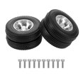 thumbnail image 1 of 2pieces Upgrade Rc Wheel Rims Tire Durable Heavy Duty For 1/14 Model Tractor, 1 of 5