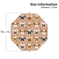 thumbnail image 2 of Leather Coasters with Heat-resistant for Drinks, Cute French Bulldog_C -标题2 Octagon, 2 of 5