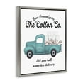 thumbnail image 2 of Stupell Industries Toilet Paper Cotton Co Delivery Truck Bathroom Word Design Luster Gray Framed Floating Canvas Wall Art, 16x20, by Lettered and Lined, 2 of 5
