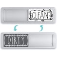 thumbnail image 1 of Kitchen Organization Tool, No More Confusion With Our Easy-To-Use Clean Dirty Sign, Silver White Gray, 7 Inch By 2 Inch, 1 of 5
