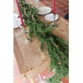 thumbnail image 3 of Guvpev 9FT Christmas Cedar Garland with String Lights, Real Touch Winter Norfolk Pine Garland, Green Artificial Greenery Garland for Holiday, Mantel, Table, Wall, Indoor Outdoor Christmas Decorations, 3 of 15