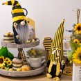 thumbnail image 4 of SUSUchens Muñeca gnomo Elemento del día de la abeja Adorno de elfo sin rostro Color girasol Sombrero largo Figura de gnomo Muñeca de tela Decoración del hogar Mujeres, 4 of 8