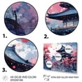 thumbnail image 3 of Designart "Landscape of the Rising Sun in Japan VI" Japanese Metal Art Print Set, 3 of 5