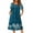 Blue, variant on Muumuu House Dresses for Women Plus Size Nightgown Duster Moomoo Short Sleeve Patio Dress