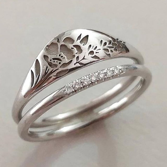 Alianza de boda en anillo chapado en titanio Anillo de boda Anillo de compromiso