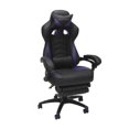 thumbnail image 2 of RESPAWN 110 Racing Style Gaming Chair, Reclining Ergonomic Leather Chair with Footrest, in Purple, 2 of 2