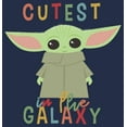 thumbnail image 2 of Junior's Star Wars: The Mandalorian Grogu Cutest in the Galaxy  Sweatshirt Blue Heather 2X Large, 2 of 3