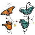 thumbnail image 6 of Sacredtree Luckycyc Stain Tinted Metal Butterfly Window Hangings Charm, Metal Monarch Butterfly Delicate Window Decoration Craft, 6 of 7