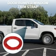 thumbnail image 3 of 2/5" 10mm Width Self Adhesive Car Door Window Bumper Trim Strip Sticker 10Ft 300cm Gloss Red, 3 of 6