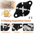 thumbnail image 3 of ALLTIMES Timing Inspection Cover for Ducati Desert X 2022+, Black 6061 Billet Aluminum Anodization CNC-machined, 3 of 9